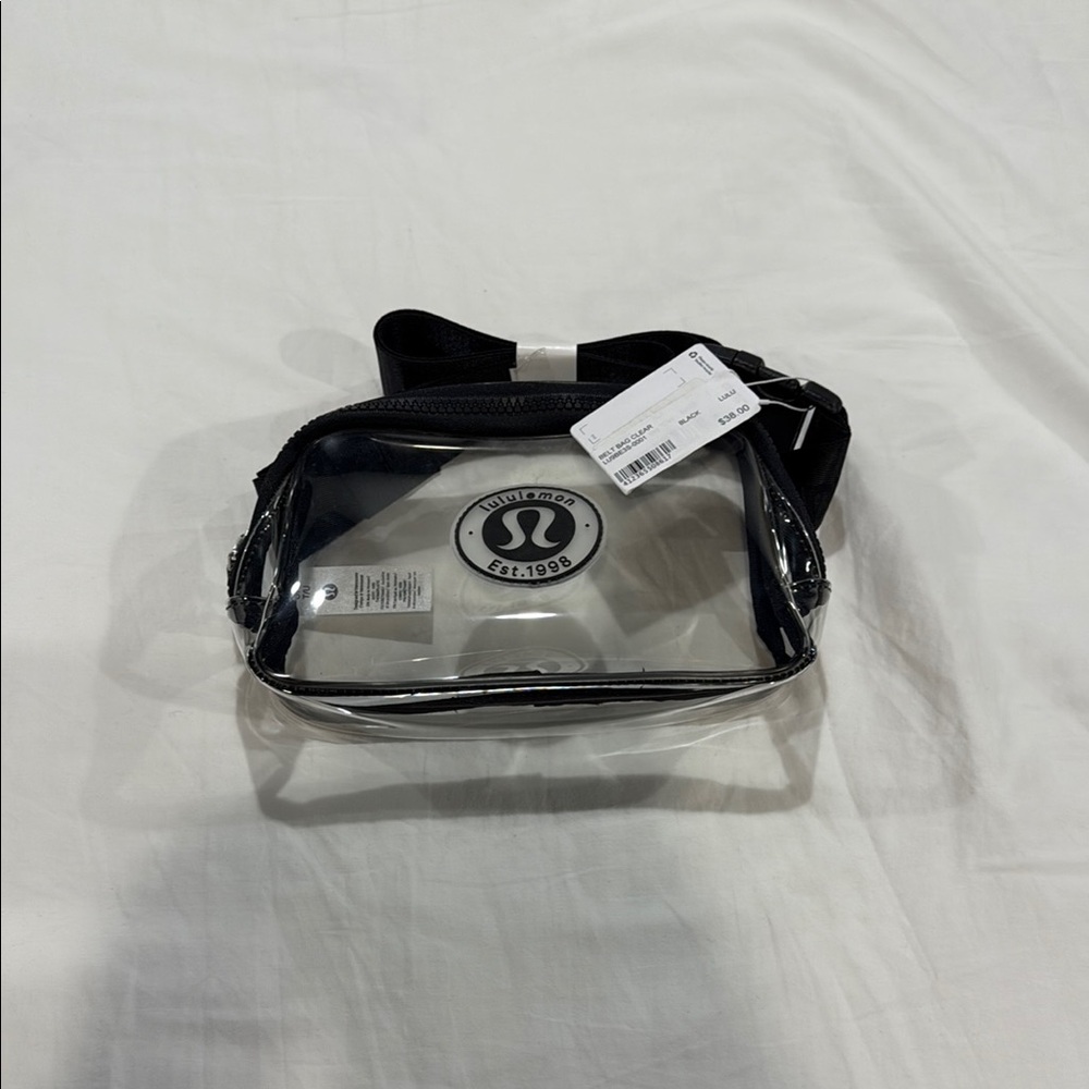 lululemon athletica Clear and Black Belt Bag